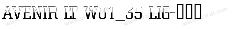 avenir lt w01_35 lig字体转换